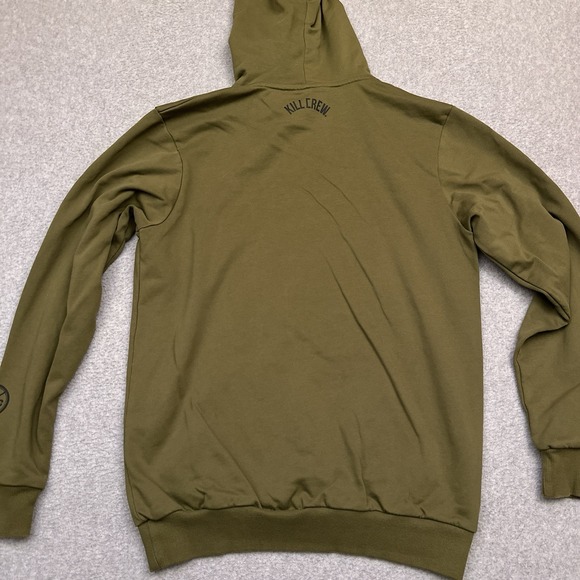 Kill Crew Fighters Club Hoodie Porrada Series Fleece MMA Mens Medium Olive Green - Picture 9 of 10